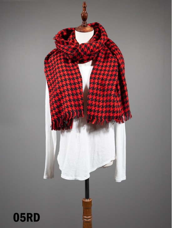 Houndstooth Blanket Scarf